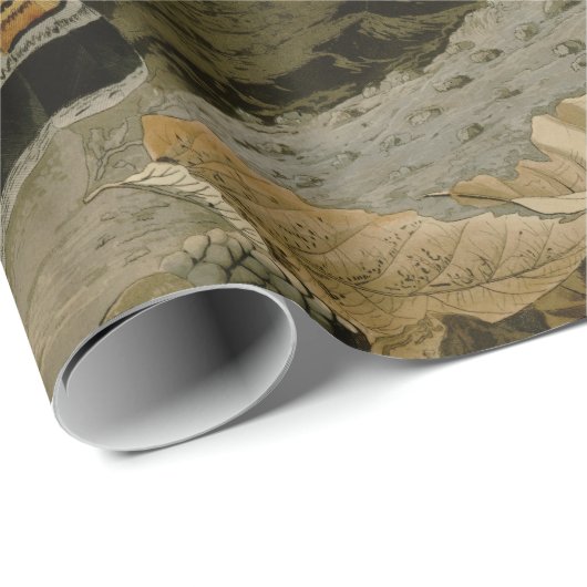 Audubons Malerei eines Trios Ruffed Waldhuhns Geschenkpapier (Rolleneckpunkt)