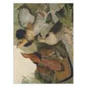 Audubons Malerei eines Trios Ruffed Waldhuhns Tischdecke (Vorderseite)