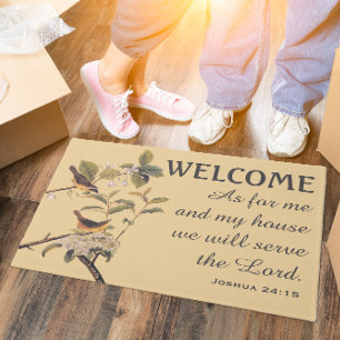 Audubon's Maryland Yellowthroat und Verse Doormat Fußmatte