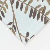 Audubons Orchard Oriole Birds in einer Honey Locus Fleecedecke (Ecke)