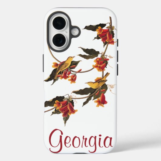 Audubons Rathbone's Warbler Birds auf der Kreuzung Case-Mate iPhone Hülle (Rückseite)