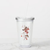 Audubon's Rice Bunting Birds oder Bobolink Birds Acryltrinkbecher (Rückseite)