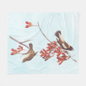 Audubon's Rice Bunting Birds oder Bobolink Birds Fleecedecke (Vorderseite (Horizontal))