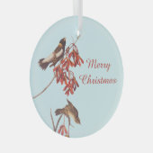 Audubon's Rice Bunting Birds oder Bobolink Birds Ornament Aus Glas (Vorderseite Rechts)