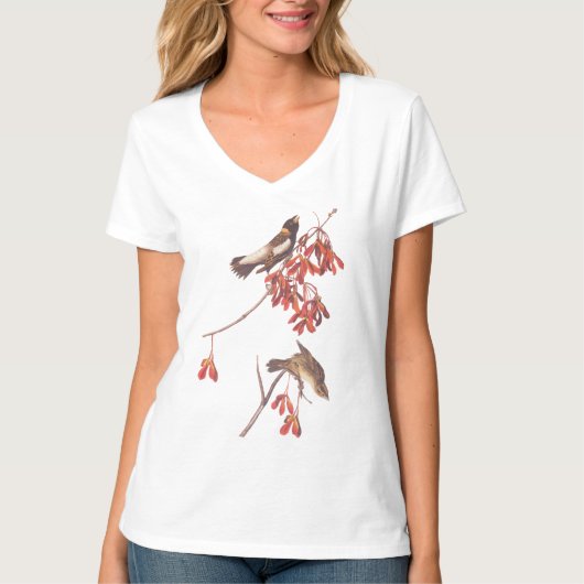 Audubon's Rice Bunting Birds oder Bobolink Birds T-Shirt (Vorderseite)