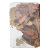 Audubon's Ruffed Grouse auf Waldboden Badematte (Vorderseite Vertikal)