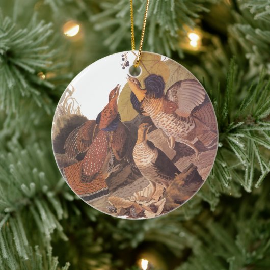 Audubon's Ruffed Grouse Keramikornament (Baum)