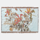 Audubons tropische Ruby-Throated Hummingbirds Decke (Vorderseite)