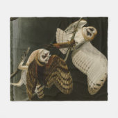 Audubons Vögel von Amerika (Tyto alba) Fleecedecke (Vorderseite (Horizontal))