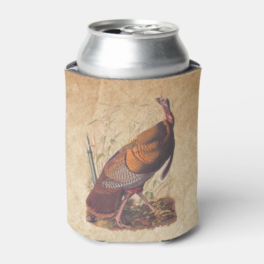 Audubons Vögel von Amerika Wild Türkei Herbstvogel Dosenkühler (Kanne Vorderseite)
