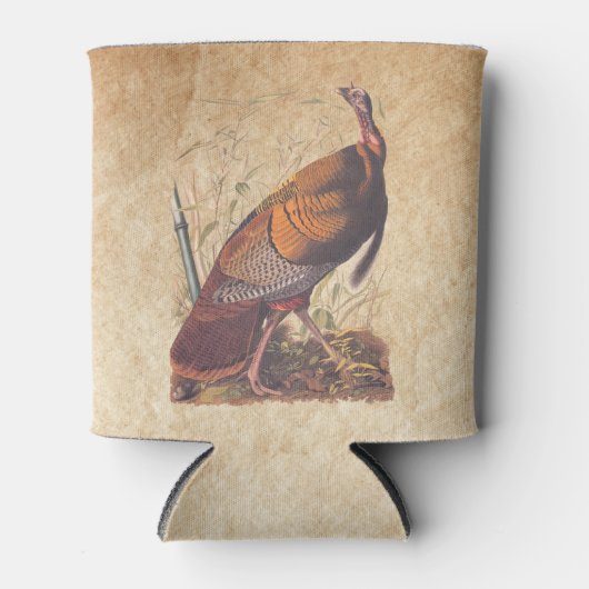 Audubons Vögel von Amerika Wild Türkei Herbstvogel Dosenkühler (Vorderseite)