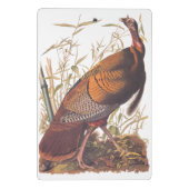 Audubons Vögel von Amerika Wild Türkei Herbstvogel Mini Klemmbrett (Rückseite)