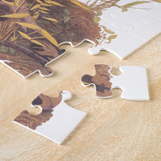 Audubons Vögel von Amerika Wild Türkei Herbstvogel Puzzle (Seite)