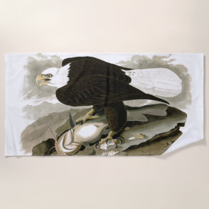 Audubons Weißkopfseeadler-Vogel-Tier-Badetuch Strandtuch