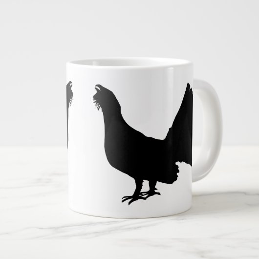 Auerhuhn Jumbo-Tasse (Vorderseite Rechts)