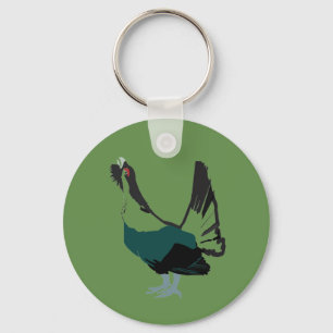 Auerhuhnvogel Kunst-grundlegender Schlüsselanhänger