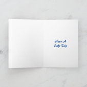 Auf Abschied nehmen, eine sichere Reise machen Karte (Innenseite)