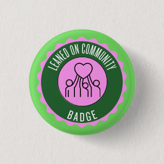 Auf Abzeichen der Gemeinschaft angewiesen Button