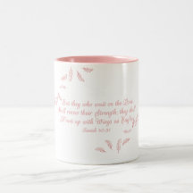 Auf Adler Flügel Christliche Schrift Kaffeepauschu