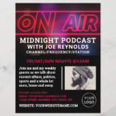 Auf Air Podcaster, Podcast-Werbung Flyer (Vorne)
