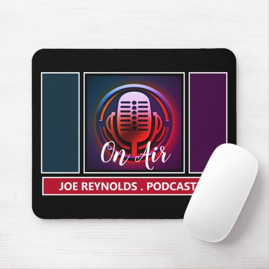 Auf Air Podcaster, Retro-Podcast Mousepad (Mit Mouse)