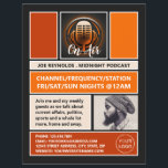 Auf Air Podcaster, Retro Podcast Werbung Flyer<br><div class="desc">Auf Air Podcaster,  Retro Podcast Werbe-Flyer von der Business Card Store.</div>
