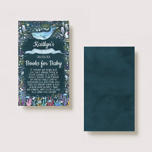 Auf Anfrage für das Sea Baby Shower Book Begleitkarte