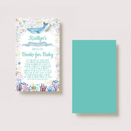 Auf Anfrage für das Sea Baby Shower Book Begleitkarte