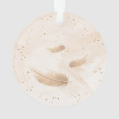 Auf Angel's Wings Foto Acrylschmuck Ornament (Rückseite)