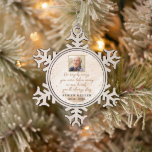 Auf Angel's Wings Foto Snowflake Ornament