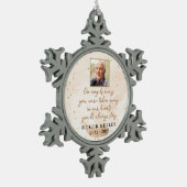 Auf Angel's Wings Foto Snowflake Ornament (Links)