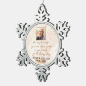 Auf Angel's Wings Foto Snowflake Ornament (Rechts)