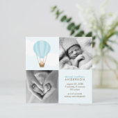 Auf, auf und ab! Boy Baby Birth Ankündigungen (Stehend Vorderseite)