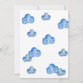 Auf, auf und ab! Flugzeug, Hubschrauber zum Geburt Einladung (Rückseite)