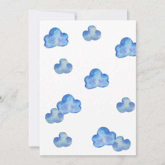 Auf, auf und ab! Flugzeug, Hubschrauber zum Geburt Einladung (Rückseite)