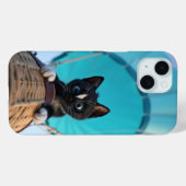 Auf, auf und weg mit Felini, der Katze Case-Mate iPhone Hülle (Rückseite (Horizontal))