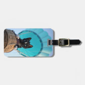 Auf, auf und weg mit Felini, der Katze Gepäckanhänger (Vorderseite horizontal)