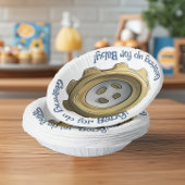 Auf Baby aufpassen! Robot Gear Pappteller