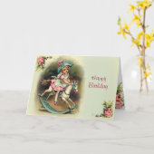 Auf Banbury Cross glücklich Geburtstag Karte (Gelbe Blume)