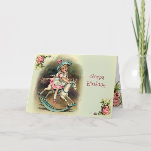 Auf Banbury Cross glücklich Geburtstag Karte (Vorderseite)