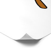 Auf Bat Girl Strichmännchen Baseball Geschenke Poster (Ecke)