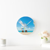 **AUF BEACH TIME ODER TIME-OUT** RUNDE CLOCK WANDUHR (Zuhause)