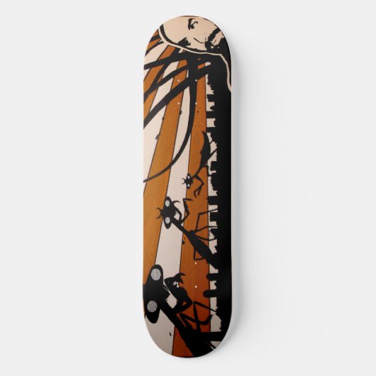 Auf-Beute-Warten Skateboard (Vorderseite)