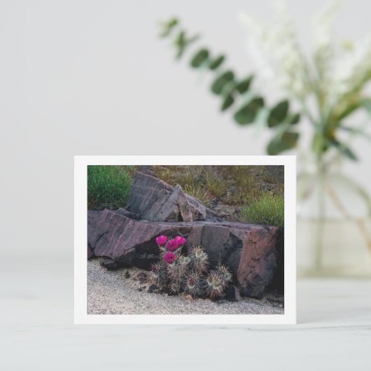 " Auf Blüte gegossen " Postkarte (Stehend Vorderseite)