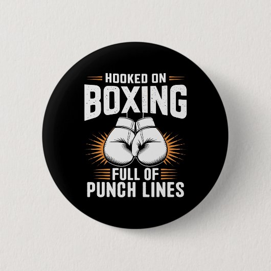 Auf Boxen voller Boxersportarten Button (Vorderseite)