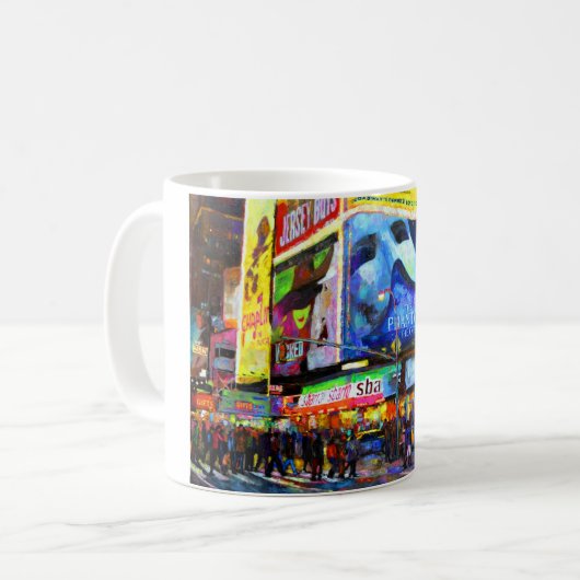 Auf Broadway Kaffeetasse (Vorderseite Links)