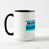 Auf Bühne mit der Mantis-Kaffee-Tasse Tasse (Links)