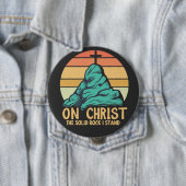 Auf Christus der solide Felsen stehe ich Button (Beispiel)