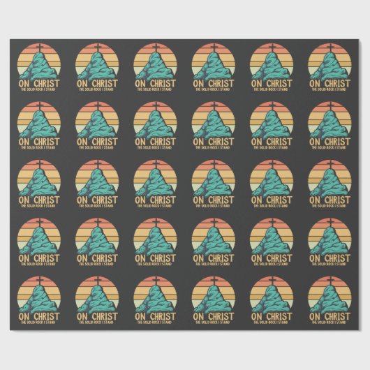 Auf Christus der solide Felsen stehe ich Geschenkpapier (Flach)