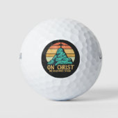Auf Christus der solide Felsen stehe ich Golfball (Vorderseite)